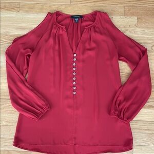 Karen Kane Red Women's Cold Shoulder Top size S